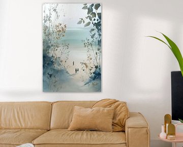 Stille Wege am Meer von Mosaic Dialogue