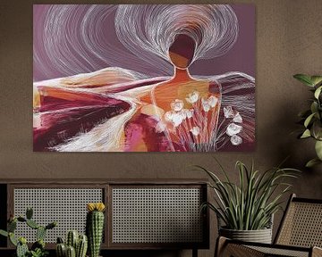 Là où les pensées circulent en rose