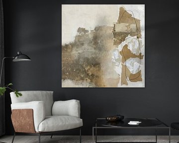 Imperfection tranquille, Wabi-Sabi abstrait dans les tons de terre