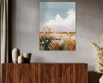 Champ sous le ciel d'été sur Gypsy Galleria