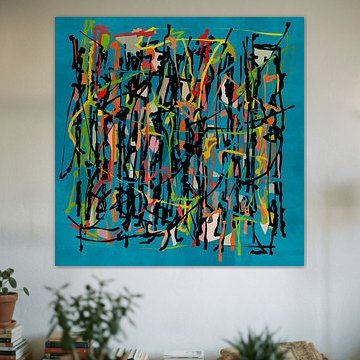 Multicolor Scribble Dance