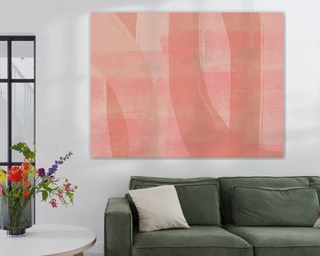Abstracte minimalistische kunst in pastelkleuren van Dina Dankers