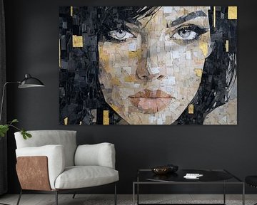 Abstraktes Porträt-Kunstwerk - Moderne Wanddekoration von SPEQ ART