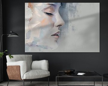 Abstraktes Porträt-Kunstwerk - Moderne Wanddekoration von SPEQ ART