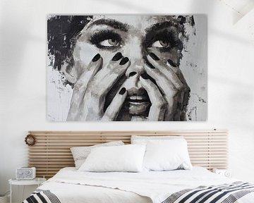 Abstraktes Porträt-Kunstwerk - Moderne Wanddekoration von SPEQ ART