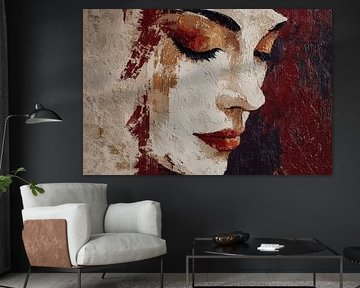 Abstraktes Porträt-Kunstwerk - Moderne Wanddekoration von SPEQ ART