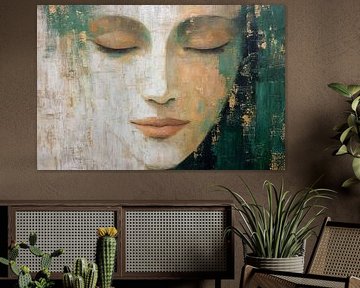 Abstraktes Porträt-Kunstwerk - Moderne Wanddekoration von SPEQ ART