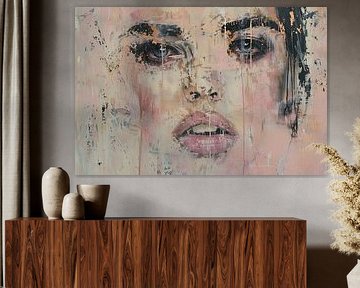 Abstraktes Porträt-Kunstwerk - Moderne Wanddekoration von SPEQ ART