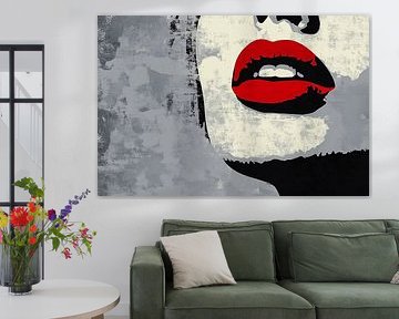 Abstraktes Porträt-Kunstwerk - Moderne Wanddekoration von SPEQ ART