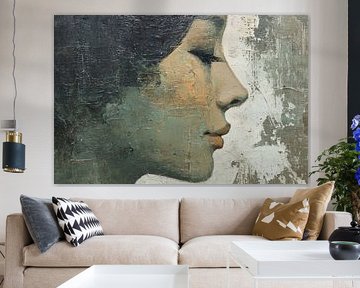 Abstraktes Porträt-Kunstwerk - Moderne Wanddekoration von SPEQ ART