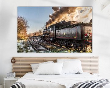 Steam locomotive E2 1040 of the Miljoenenlijn Zuid Limburgse Stoomtrein Maatschappij (ZLSM) by Flachsfotografie