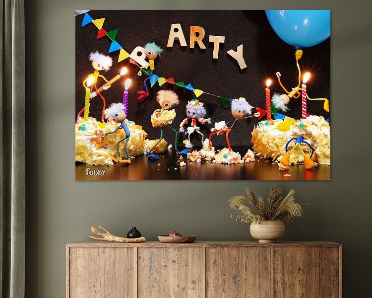 Example of the artwork in a room