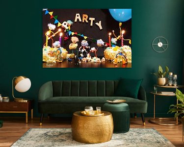 Example of the artwork in a room