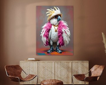 Cockatoo with attitude by Jolique Arte