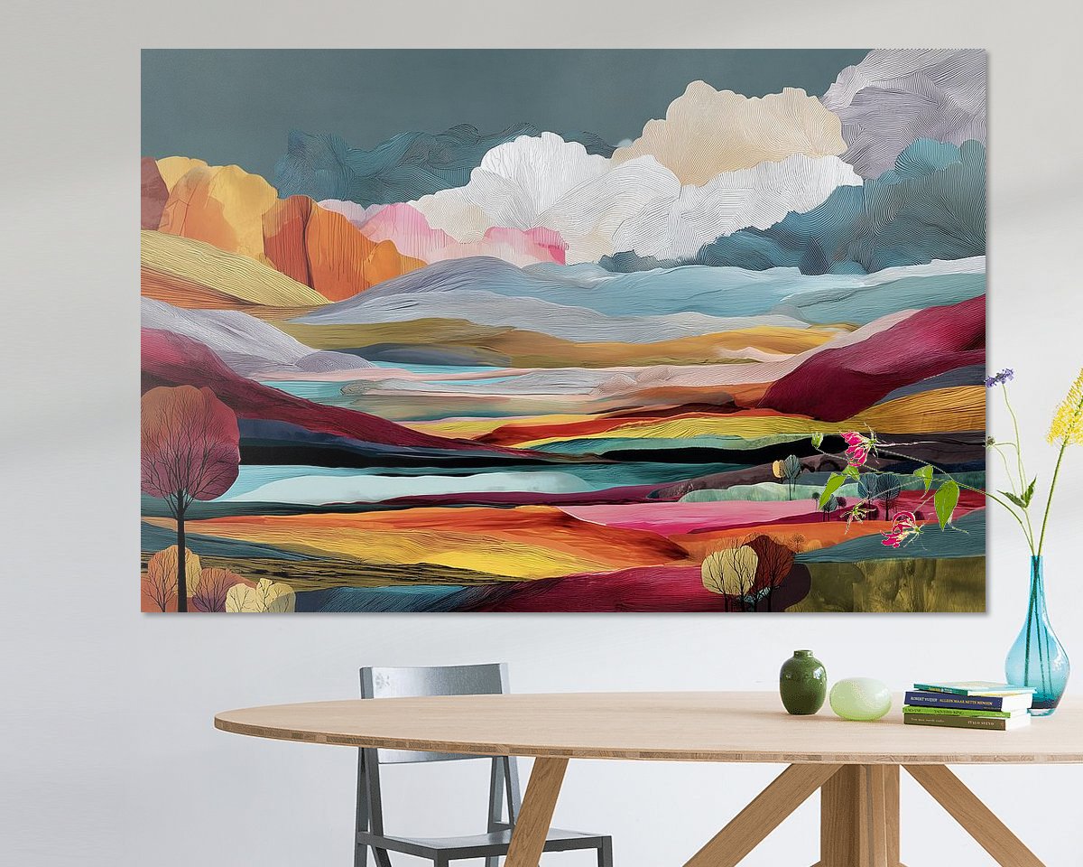 Example of the artwork in a room