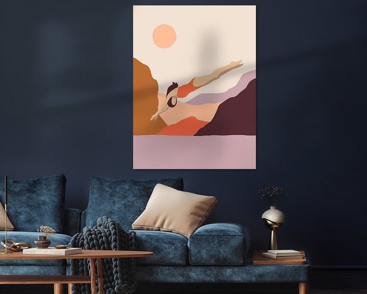 Example of the artwork in a room