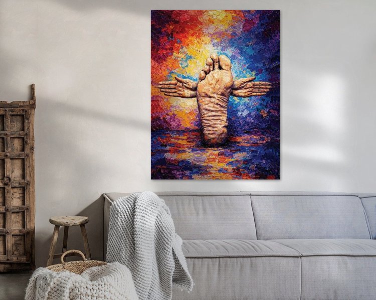 Example of the artwork in a room