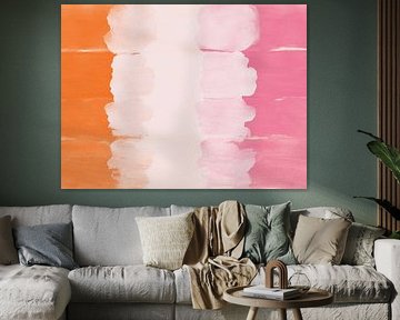 Colorful abstract watercolor landscape