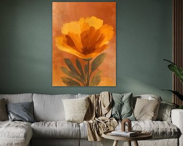 Fleurs d'hellébores dans des tons de terre doux et une atmosphère calme