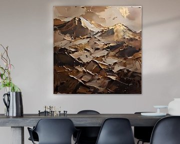 Alps Brown Gold by FoXo Art