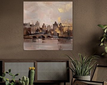 Amsterdam gold abstrakt