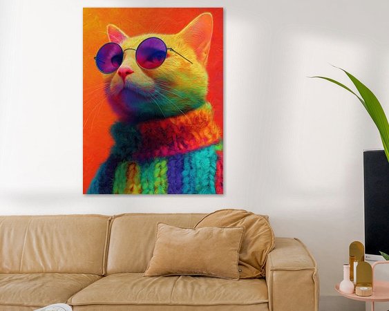 Example of the artwork in a room