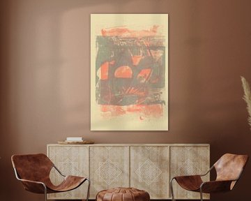 Japandi. Abstrakte minimalistische organische Formen von Abstrakte minimalistische Kunst