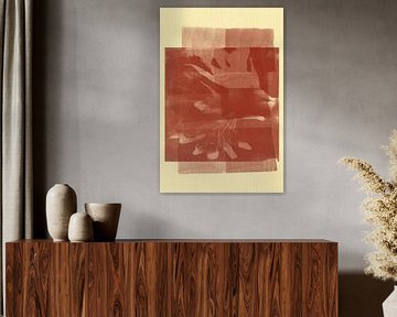 Organische Formen in warmen Farben. Japandi von Abstrakte minimalistische Kunst