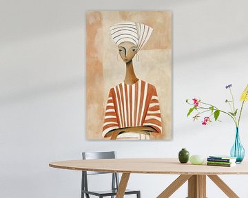 Afrikanische Frau modern figurativ