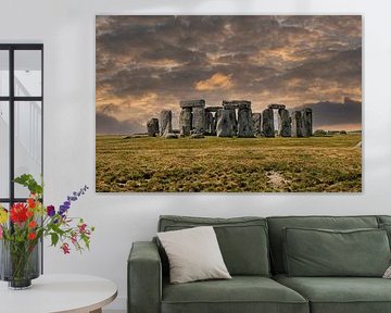 Stonehenge-Kreis bei Sonnenuntergang von Patricia Hofmeester