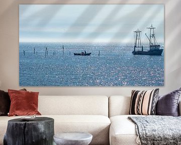 Fischer auf dem Markermeer von Martina Dol