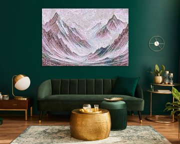 Bergnebel in Pastellfarben von Anna Marie de Klerk