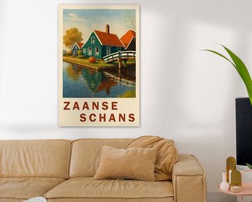 Zaanse Schans - Traditionele houten huizen aan het water