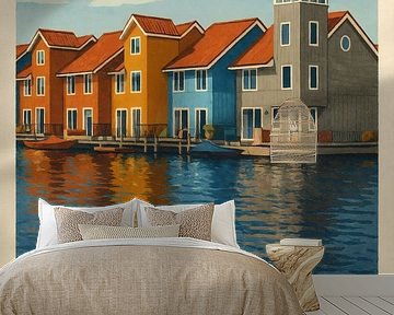 Reitdiephaven – Farbenfrohe Hafenidylle in Groningen