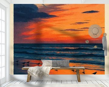 Nordsee  – Sonnenuntergang an der Küste