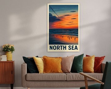 Noordzee - Zonsondergang aan de kust