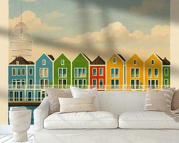 Houten – Farbenfrohe Architektur am Wasser