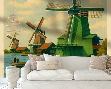 Zaanse Schans – Historische Windmühlen am Wasser