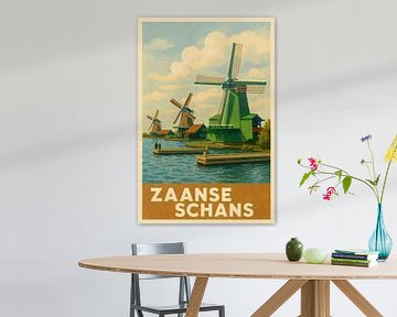 Zaanse Schans - Historische windmolens aan het water