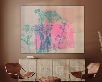 Blumen in zarten Pastell- und Neontönen von Dina Dankers