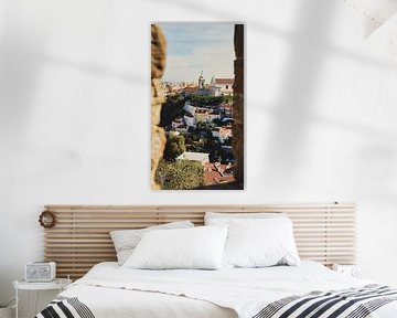 Lissabon Straatzicht van Bovenaf