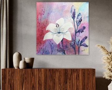 Weißes Kleid mit Tupfen von Jutta Maria Pusl