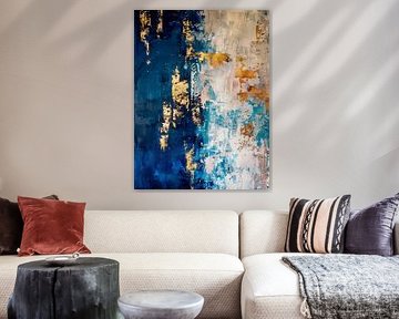 Blau, Beige und Gold von Danny van Eldik - Perfect Pixel Design