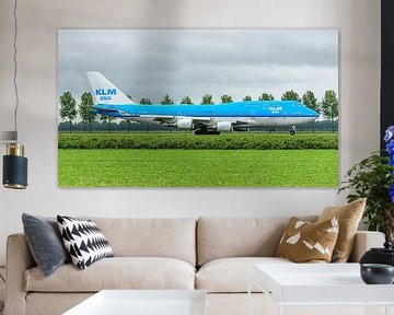Avion de transport de passagers KLM Boeing 747-400.