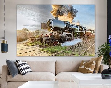 Steam locomotive 52 532 of the Miljoenenlijn - Zuid Limburgse Stoomtrein Maatschappij (ZLSM) by Flachsfotografie