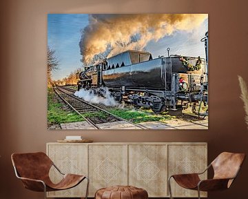 Steam locomotive 52 532 of the Miljoenenlijn - Zuid Limburgse Stoomtrein Maatschappij (ZLSM) by Flachsfotografie