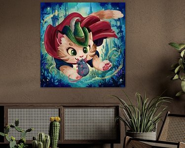 Example of the artwork in a room