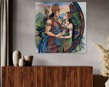 Étreinte éternelle : L'amour royal balinais sur Petrus Jakub