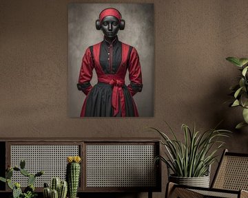 Red silence by Klaus Tesching - Art-AI