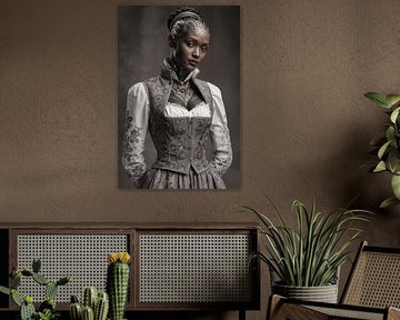 Silent dignity in metal garb by Klaus Tesching - Art-AI